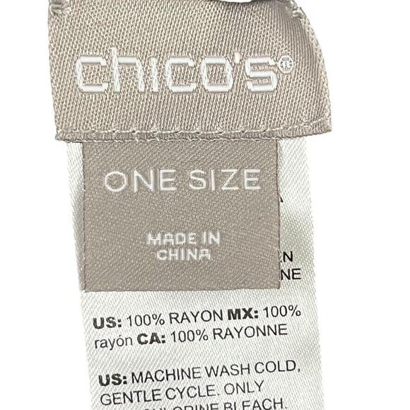 Chicos Womens Ruana Fusion Leopard Print Poncho Jacket Open Draped Top One Size - Picture 14 of 14